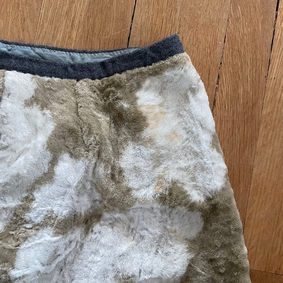 Vintage 70s Western Cow Print Faux Fur Wrap Skirt - Picture 8 of 8